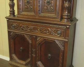 Carved China Cabinet