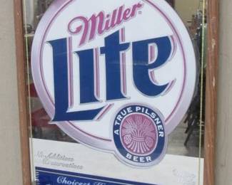 Miller Lite Beer Mirror