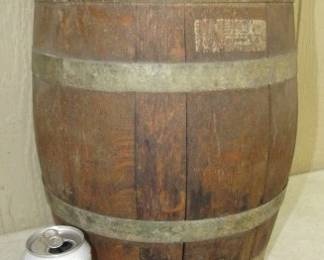 Wooden Keg w/Dispenser