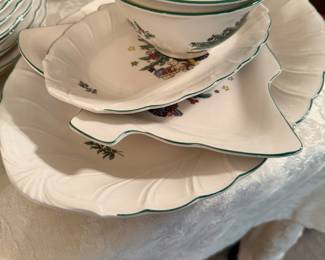 Nikko Christmas serving platers and dishes