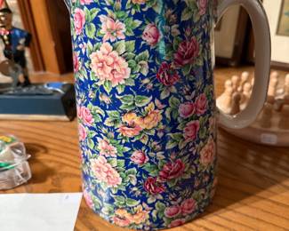 chintz pottery pitcher/jug