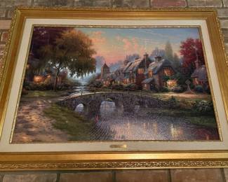 Thomas Kinkade Painting numbered