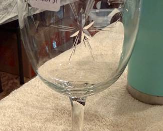 Fostoria Sunburst wine glasses (8)