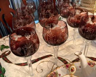 Bohemian Hortensja poland glasses