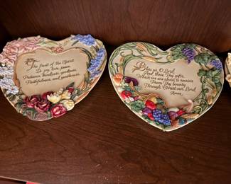 Bradford Exchange heart plaques