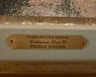 Thomas Kinkade Cobblestone bridge
