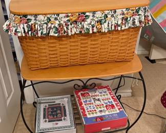 Longaberger basket with table