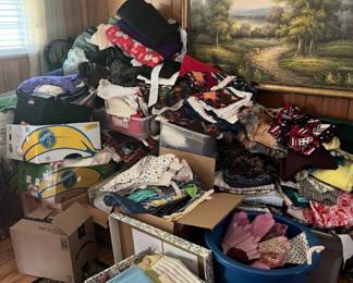 This is all sewing material!! Tons and tons of all different kinds. 