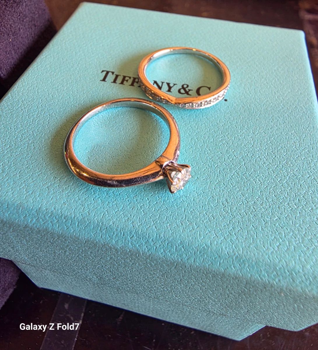 Tiffany platinum wedding set