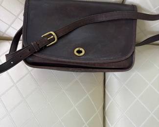 Vintage 1980 Coach Mahogany Leather bag with strap