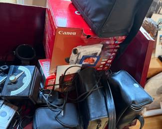 vintage cameras and camcorders