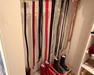 Belts and Boots in box