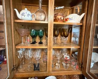 Glassware and Tea Pots