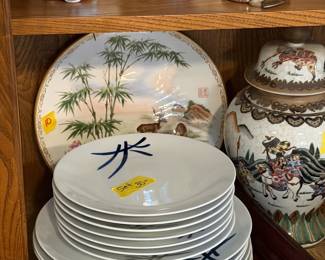 ASIAN influence dishes, plates and decor