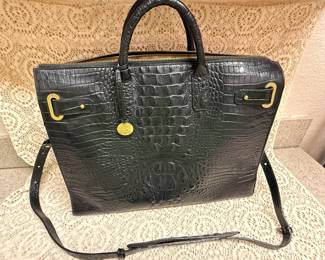BRAHMIN Leather Croc Embossed Tote - some wear on inside