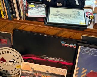 Corvette corner and racing corner - magazine and books