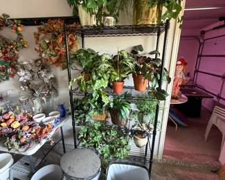 Decorative greenery and door wreaths