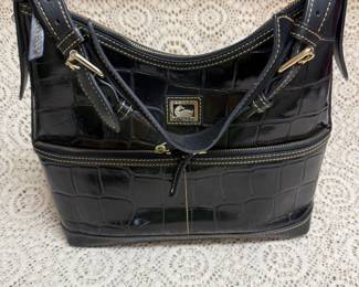 Dooney & Bourke croc embossed shoulder bag