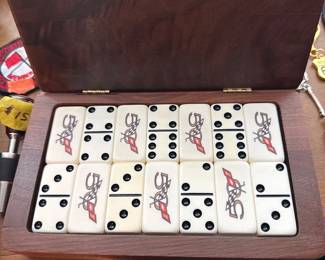 Corvette Dominoes.  Beautiful set in wood case