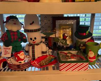 Santas, Snowmen, Plates and pictures