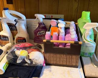 More cleaning supplies
