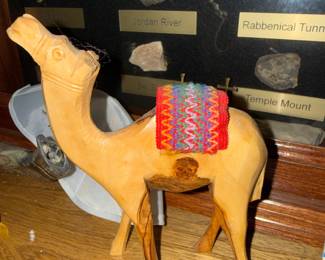 olive wood souvenir camel