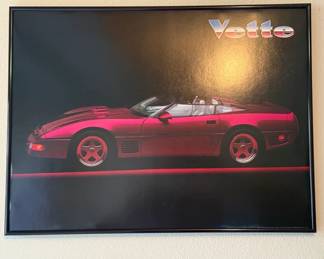 Beautiful Corvette picture for that man room