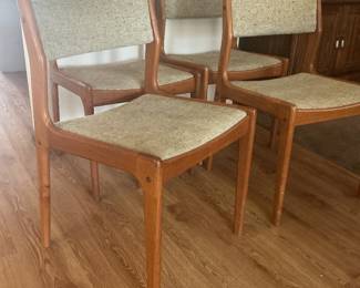 Denmark teak chairs 