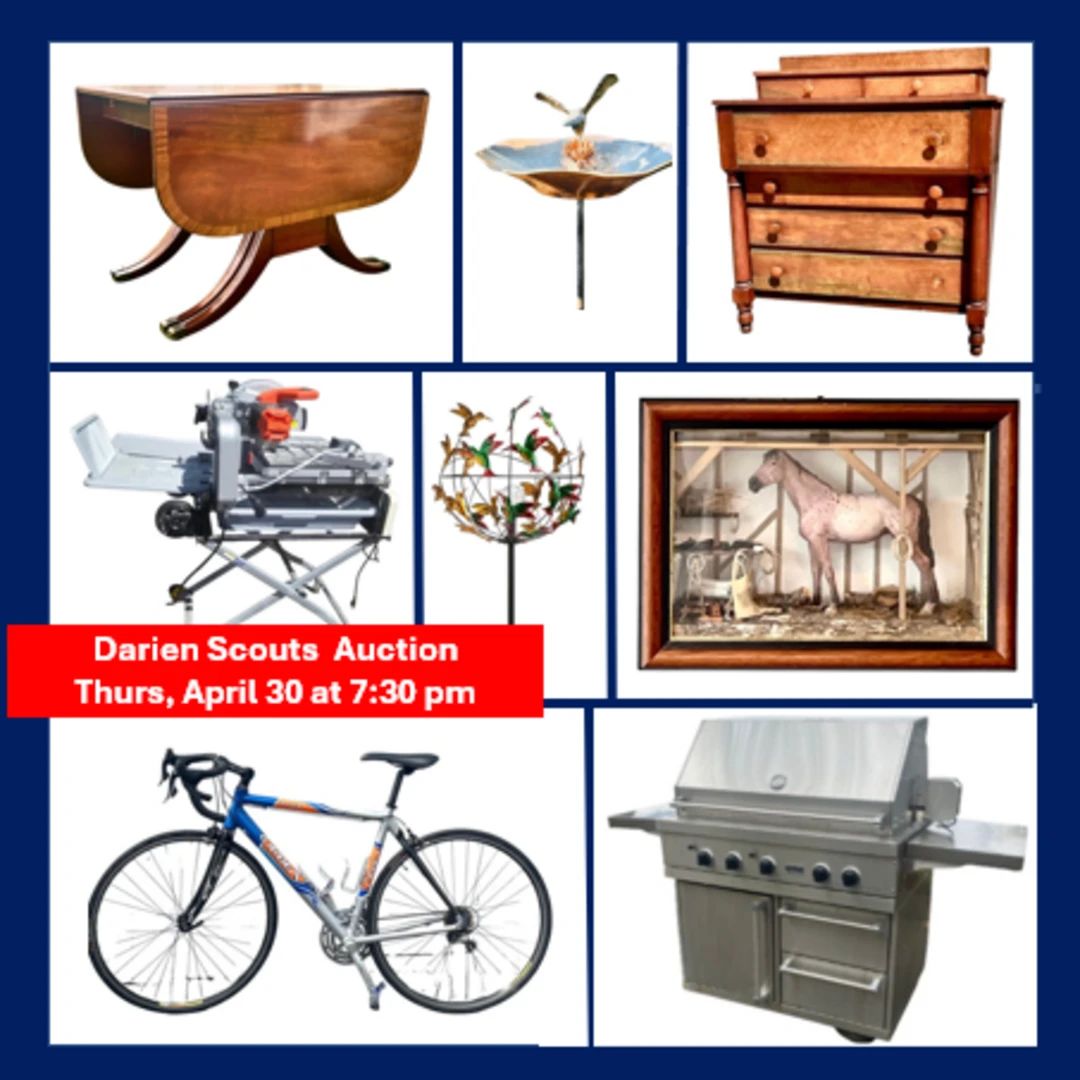 Charity auction. Strong across categories — designer mid-century outdoor furniture, signed decoys, Stiffel lamps, original art, and more.