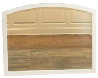 Crate & Barrel Beveled Mirror With Arched Design