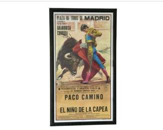 Framed Poster – Paco Camino, El Nino De La Capea