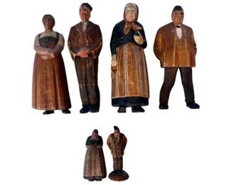 Vintage Hand Carved German Figurines