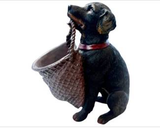 Resin Dog Figurine – Signed "Expo, Inc."