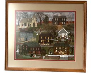 Framed Folk Art Print By Sandra Somers