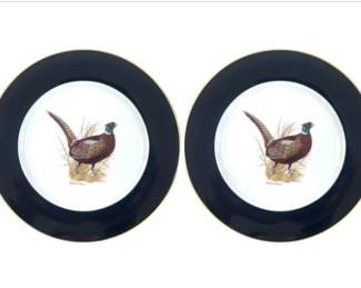 Two Woodmere American Game Birds Dinner Plates – Ringnecked Pheasant
