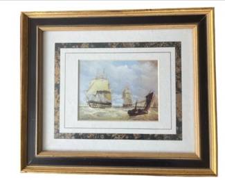 Framed Clipper Ship Print