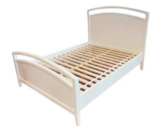 Crate & Barrel Arch White Full Bed Frame