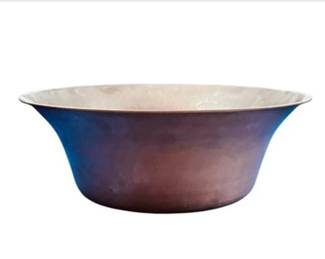 Smith & Hawkens Copper Oversized Basin – Made In Turkey – Perfect For Chilling Bottles – Nearly 17" Diameter