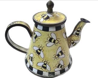 Miniature Enamel Teapot – Signed Kelvin Chen, 1999