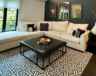 Mitchell Gold "Big Easy" Sectional Sofa with Sunbrella Fabric