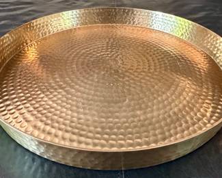 Hammered Metal Serving Tray