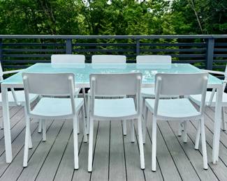 Outdoor Table & 8 Dd Lisboa by Joan Gaspar Chairs