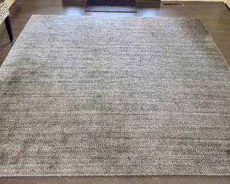 Wool Area Rug (Gray)