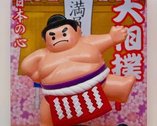"Sumo Wrestler" Stretched Canvas Artwork