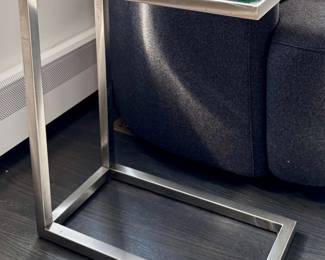 Chrome & Glass Side Table