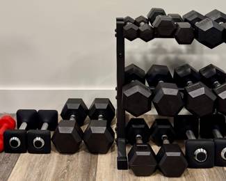 Dumbbells & Weider Weight Rack