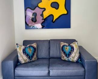 Leather Loveseat/Sleeper Sofa