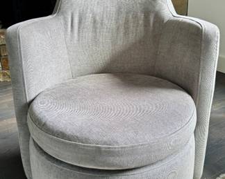 (2) West Elm Swivel Armchairs