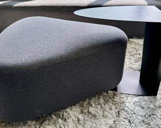 BoConcept Ottawa Triangular Pouf & BoConcept Ottawa Side Table
