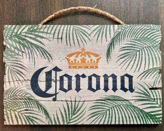 Corona Wood Plaque 